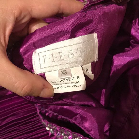 Embellish Coquette Colorful Bright Coastal Western Evening Formal Pleated Empire - Picture 7 of 8